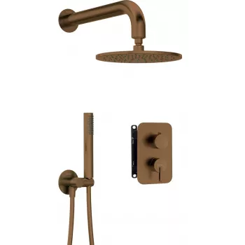 DEANTE Neo inbouw-douchset met mengkast en kop - chroom, 250x250mm regendouche, handdouche, eenhendelmengkraan