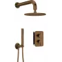 DEANTE Neo inbouw-douchset met mengkast en kop - chroom, 250x250mm regendouche, handdouche, eenhendelmengkraan