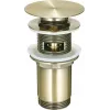 DEANTE NHC M10U universele wastafel- of bidetstop met huls – chroomkop, EPDM afdichting, geschikt voor 32-40 mm afvoeren