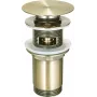 DEANTE NHC M10U universele wastafel- of bidetstop met huls – chroomkop, EPDM afdichting, geschikt voor 32-40 mm afvoeren