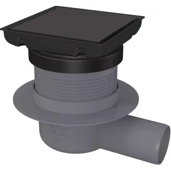 DEANTE Point Drain - omkeerbare RVS vloerafvoer met droge sifon, 150x150 mm