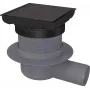 DEANTE Point Drain - omkeerbare RVS vloerafvoer met droge sifon, 150x150 mm