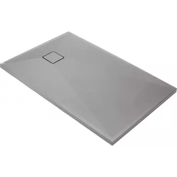 DEANTE rechthoekige granieten douchebak 100x70 cm antraciet