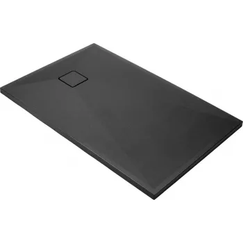DEANTE rechthoekige granieten douchebak 1200x900 mm zwart