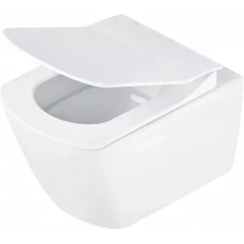 DEANTE rimless wandhangend toilet President-serie wit keramiek