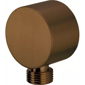 Deante Cascada NAC_C54K ronde hoekverbinding voor doucheslang, 1/2 inch, geborsteld brons