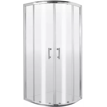DEANTE Douchecabine Halfrond 80 cm, Chroom, Helderglas