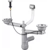 DEANTE sifon voor 1,5- en 2-baks granieten spoelbak - Space-Saver