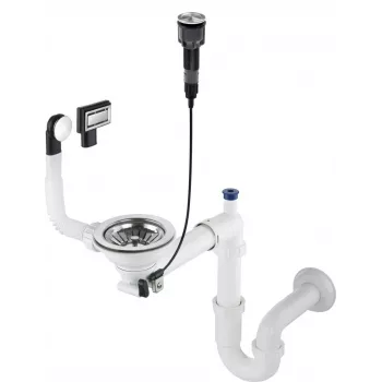 DEANTE sifon voor 1-baks granieten spoelbak - Space-Saver