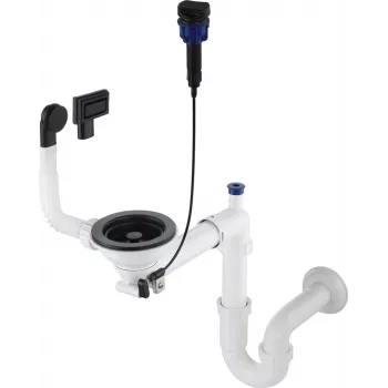 DEANTE sifon voor 1-baks granieten spoelbak - Space-Saver