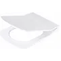 DEANTE Slim Soft-Close Toiletbril - D-vorm, Duroplast, Wit, Quick Release