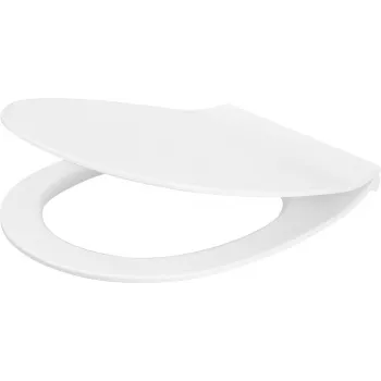 DEANTE Slim soft-close toiletbril - duroplast, wit, D-vorm, quick release