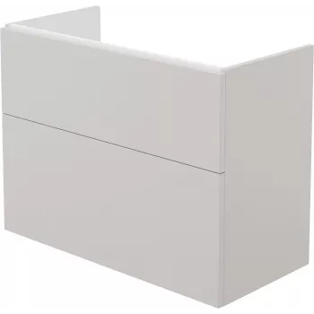 DEANTE Smart wandgemonteerd badkamermeubel zonder wastafelblad, wit hoogglans, 2 soft-close-lades, 60 cm