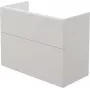 DEANTE Smart wandgemonteerd badkamermeubel zonder wastafelblad, wit hoogglans, 2 soft-close-lades, 60 cm