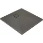 DEANTE vierkante granieten douchebak 80x80 cm grafiet