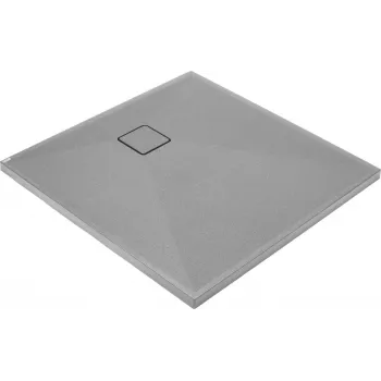 DEANTE vierkante granieten douchebak 90x90 cm antraciet