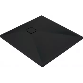 DEANTE vierkante granieten douchebak 90x90 cm grafiet