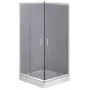 DEANTE douchecabine vierkant 80x80 cm chroom veiligheidsglas
