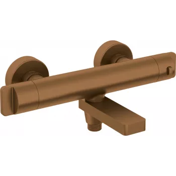 DEANTE thermostatische badkraan mat zwart wandmontage