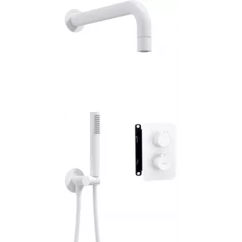 DEANTE thermostatische doucheset met inbouwdos - mat zwart