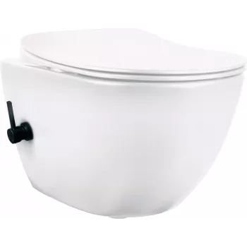 DEANTE Toilet met bidetfunctie - met eenhendelmengkraan, staand toilet, dual flush, wit