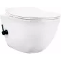 DEANTE Toilet met bidetfunctie - met eenhendelmengkraan, staand toilet, dual flush, wit