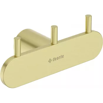 DEANTE drievoudige haak gepolijst chroom messing wandmontage 3 haken 5 kg per haak