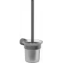 DEANTE wand-WC-borstel chroom zilver matglas