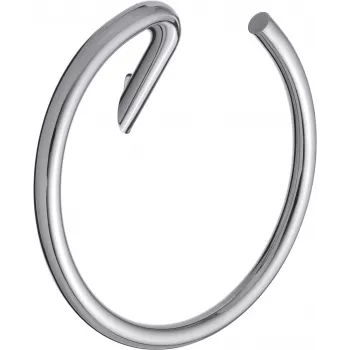 DEANTE wandhanddoekring - rond, mat zwart, LOFT serie
