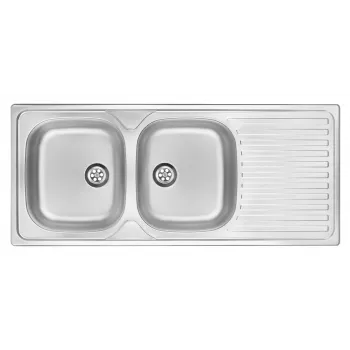 DEANTE ZEU 3210 2-baks RVS gootsteen met afdruiprek