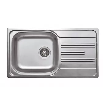 DEANTE ZEX 3113 1-baks RVS spoelbak met afdruipvlak