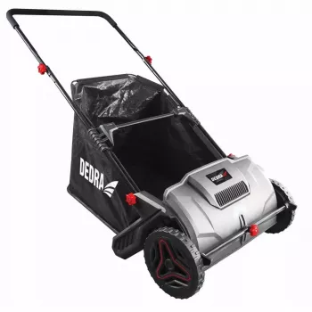 Dedra handmatige blad- en grasverzamelaar, 530 mm, 27 L, zwart/oranje