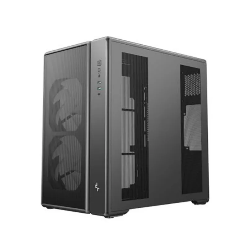 Deepcool CG590 MESH 2F Mid Tower Behuizing - Zwart, Tempered Glass, 2x120mm ventilatoren