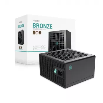Deepcool PF650X 650W 80 PLUS Bronze voeding, zwart