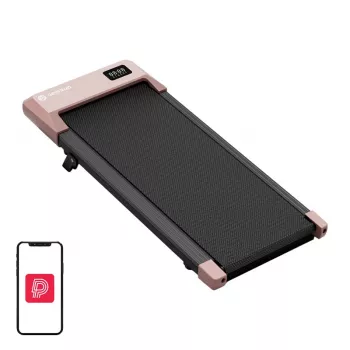 DeerRun Q2 Urban elektrische loopband (roze) - opvouwbare 12 km/h loopband met LED-display en Bluetooth