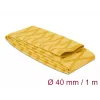 Delock 19605 warmtekrimpkous, X-patroon antislip, 1 m x 40 mm, geel