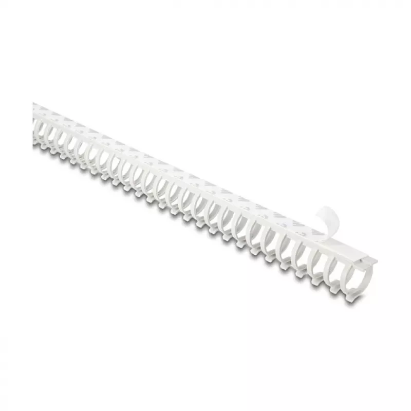 Delock 22072 flexibele kabelgoot, zelfklevend en schroefbaar, 25 x 26 mm, 50 cm, grijs