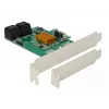 DeLOCK 4 poorts SATA 6Gb/s PCIe 2.0 x1 controllerkaart met Marvell 88SE9215
