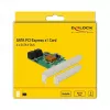 DeLOCK 4 poorts SATA 6Gb/s PCIe 2.0 x1 controllerkaart met Marvell 88SE9215
