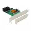 DeLOCK 4 poorts SATA 6Gb/s PCIe 2.0 x1 controllerkaart met Marvell 88SE9215