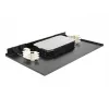 Delock 43350 19 inch 1U glasvezel lasdoos, 96 vezels, zwart