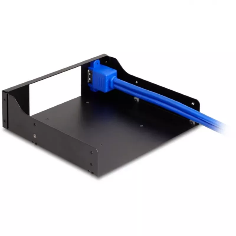 Delock 5,25 inch metalen inbouwframe voor slim-bay wisselframes met USB 5 Gbps (18006)