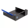 Delock 5,25 inch metalen inbouwframe voor slim-bay wisselframes met USB 5 Gbps (18006)