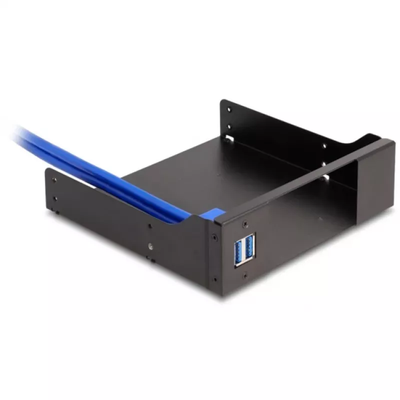 Delock 5,25 inch metalen inbouwframe voor slim-bay wisselframes met USB 5 Gbps (18006)