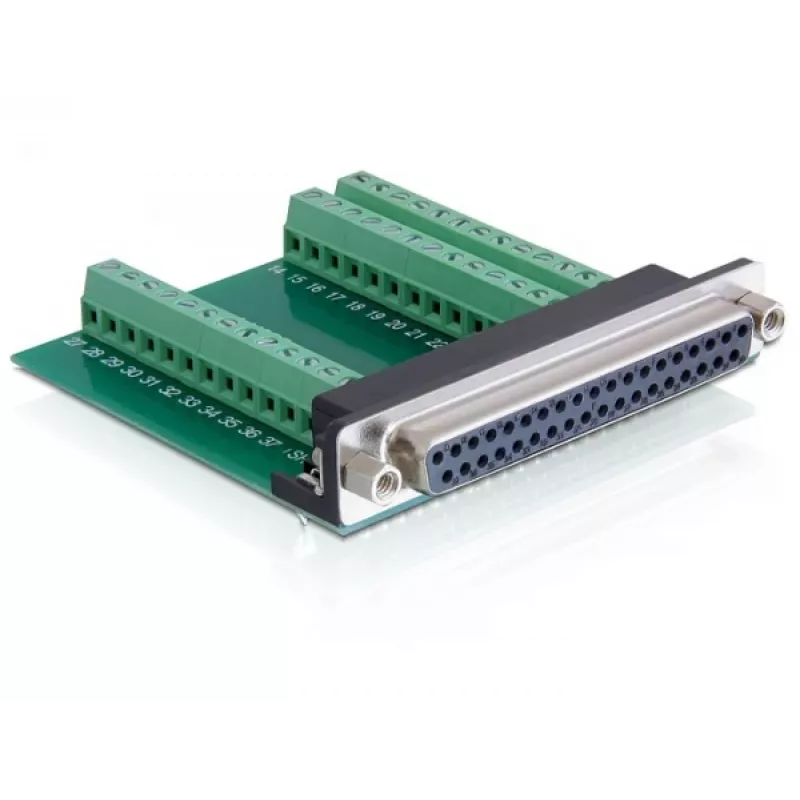 Delock adapter D-Sub 37 pin bus naar klemmenblok 65319