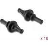 Delock antivibratie siliconenhouders voor ventilatoren, kort, 10 stuks, zwart (62199)