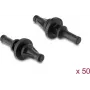 Delock antivibratie siliconenhouder voor ventilatoren, kort, 50 stuks, zwart (60985)