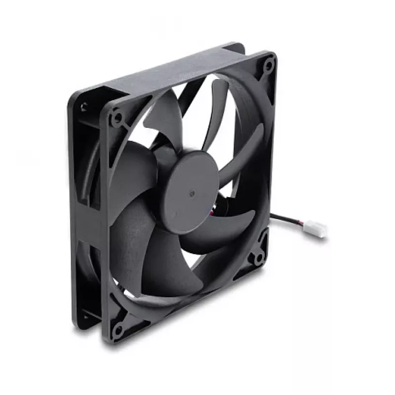 Delock axiale ventilator 48 V DC 120 x 120 x 25 mm 2-pins stekker zwart