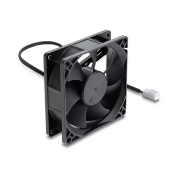 Delock axiale ventilator 48 V DC, 80 x 80 x 25 mm, 2-pins stekker, zwart