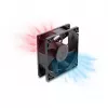Delock axiale ventilator 48 V DC, 80 x 80 x 25 mm, 2-pins stekker, zwart